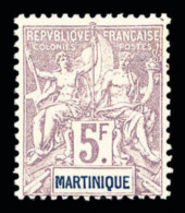 * N°49/51, Série De 1899: 50c Bistre, 2F Violet Et 5F Lilas, Les 3 Valeurs TB    Qualité : *   ... - Ungebraucht