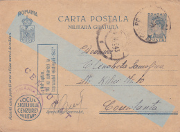 MILITARY POSTAL CARD,STATIONARY,CENSORED,FPO#54,1943,ROMANIA - 2de Wereldoorlog (Brieven)