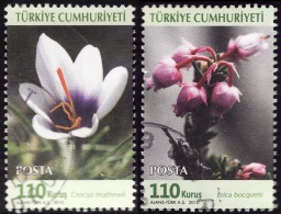 TURQUIE  2010  -  Bruyere Et Crocus   - Oblitérés - Used Stamps