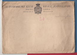 209812 / COVER - AUTOMOBILE CLUB - ZAGREB Croatia , Yugoslavia Jugoslawien Yougoslavie - Lettres & Documents