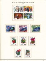 RUSSIA - 1994 COMPLETE COLLECTION OF STAMPS, BLOCKS & SHEETS ON 17 SCHAUBEK ALBUMSHEETS - MNH ** - Verzamelingen