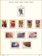 RUSSIA - 1996  COLLECTION OF STAMPS, BLOCKS & SHEETS ON 16 SCHAUBEK ALBUMSHEETS - MNH ** - Colecciones