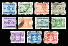 REGNO Luogotenenza 1945 Segnatasse 11v. Completa Con Filigrana Annullata Usata - Postage Due