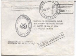 ARGENTINA CORREO OFICIAL NAVAL PREFECTURA PARANACITO - Posta Aerea