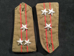 OLD VINTAGE ARMY COLONEL OFFICIER MILITARY Epaulette Jacket DRESS 2 Pcs. BULGARIA LIKE NEW - Divise