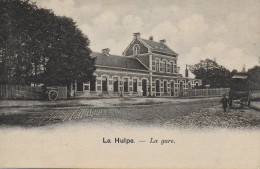 LA HULPE.  LA GARE. BELLE ANIMATION AVEC ATTELAGE. - La Hulpe