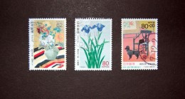 Japan - 1993 To 1995 Philatelic Week - 3 Stamps Oblitérés / Used - Used Stamps