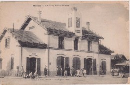 Afrique,algérie 1923,la Gare De Marnia,ouest Du Pays,frontière Marocaine,prés De Oujda,et Tlemcen,voiture Avec Drapeau - Tlemcen