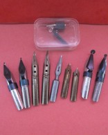 Lot E Plumes Diverses Pour Faire De La Calligraphie . - Pens