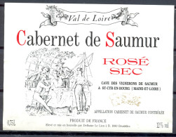 014 - Cabernet De Saumur - Rosé Sec - Val De Loire - Caves Des Vignerons De Saumur - Saint Cyr En Bourg M & L - Vino Rosado