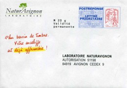 PostRéponse "LABORATOIRE NATURAVIGNON" - Au Verso N° 13P461 - Prêts-à-poster:Answer/Ciappa-Kavena