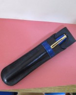 Stylo à Plume  WATERMANN Avec Son étui En Cuir . - Vulpen