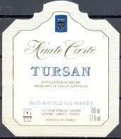 020 - Tursan - Haute Carte - A.O.C. - V.D.Q.S. - Les Vignerons De Tursan - Geaune - Landes - Blancs