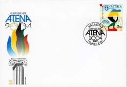 Croatia 2004, FDC Cover, Olympic Games Athens 2004 - Verano 2004: Atenas
