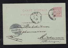 Tunisia 1906 Stationery Card TUNIS To MUEHLHAUSEN Germany - Briefe U. Dokumente