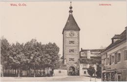 AK - WELS - Strassenansicht Mit Ledererturm 1918 - Wels