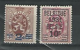 Belgie COB° 315-316 - Used Stamps