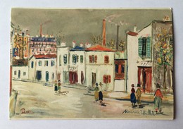 Maurice UTRILLO Rue Aux Gobelins - Carte VIERGE - Utrillo