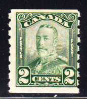 Canada MNH Scott #161 2c George V Scroll Issue - Coil Single - Rollo De Sellos