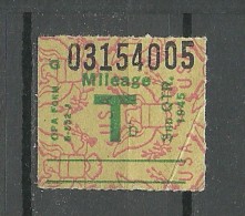 USA 1945 Revenue Tax Stamp Or Label OPA Form - Revenues