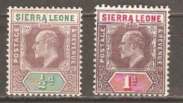Sierra Leone 1902 SG 73-74 Unmounted Mint - Sierra Leone (...-1960)