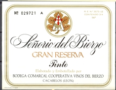 068 - Señorio Del Bierzo - Grand Reserva Tinto - Bodega Comercal Cooperativa Vinos Del Bierzo - Cacabelos (Leon) - Vino Tinto