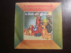 LA BELLE ET LE CLOCHARD - La Boite Enchantée De WALT DISNEY - 45 Tours - Le Livre De PARIS-HACHETTE - Children