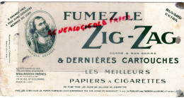 75- PARIS - BUVARD ZIG-ZAG- ETS. BRAUNSTEIN FRERES-78 BD EXELMANS- TABAC CIGARETTES -GASSICOURT -THONON LES BAINS - Other & Unclassified
