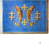 BLASON ETENDARD DE LA MOTHE SIEGE JUILLET 1645 - Genealogie