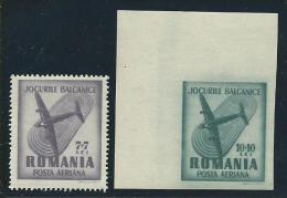 ROUMANIE: **, PA, N°45 + Tp Du BF 36, TB - Unused Stamps