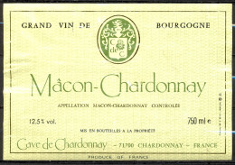 515 - Macon Chardonnay - Cave De Chardonnay 71700 - Blancs