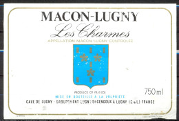 522 - Macon-Lugny - Les Charmes - A.O.C. Cave De Lugny Groupement Lugny-St. Gengoux à Lugny 71 - Witte Wijn
