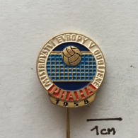 Badge / Pin ZN001824 - Volleyball Czech Republic Prague (Praha / Prag) European Championship 1958 - Volleybal