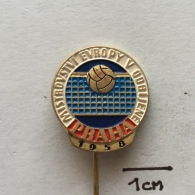 Badge / Pin ZN001824 - Volleyball Czech Republic Prague (Praha / Prag) European Championship 1958 - Volleyball