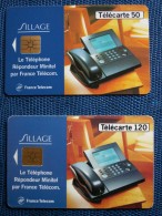 .""  LOT  DE  2  //  SILLAGE  REPONDEUR  MINITEL  /  2 .000 .000 Ex.   1995    "" - Opérateurs Télécom