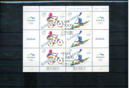 Slowenien / Slovenia 2016 Olympic Games RIO Sauber Gestempelt / Fine Used  Kleinbogen / Sheet - Eté 2016: Rio De Janeiro