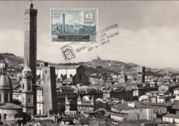 BOLOGNA TOWN, CM, MAXICARD, CARTES MAXIMUM, 1959, SAN MARINO - Storia Postale