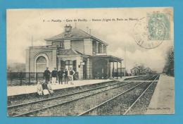 CPA 5 - Chemin De Fer Cheminots Ligne De Paris Au Havre - La Gare De PAVILLY 76 - Pavilly