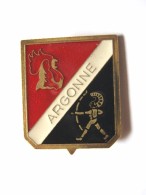 RARE INSIGNE ARMEE DE L´AIR ESCADRON DE CHASSE 02 / 007 ARGONNE (LUXE TRANSLUCIDE + POINCON) ETAT EXCELLENT Y. DELSART - Armée De L'air