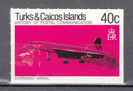 Turks- & Caicos Islands: 1979 Mi Nr 453:  Rowland Hill , Supersonic  Airmail Post. , Zelfklevend Postfris - Turks And Caicos