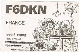 CARTE - RADIO - QSL - PARIS - 19è - VOISINS LE BRETONNEUX - GASTON - - Radio Amateur