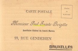 CPA MONSIEUR PAUL SAINTE BRIGITTE SECRETAIRE GENERAL DU COMITE MARNIX BRUXELLES - Berühmte Personen