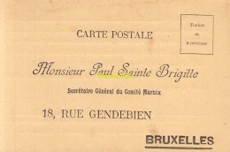 CPA MONSIEUR PAUL SAINTE BRIGITTE SECRETAIRE GENERAL DU COMITE MARNIX BRUXELLES - Beroemde Personen