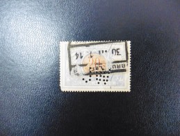 Belgique :Colis Postaux :timbre N°30  Perforé J.W  Oblitéré - 1863-09