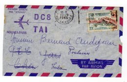 NOUVELLE CALEDONIE     Lettre Du 22/9/1960  1ere Liaison Nouméa-Paris Par DC8 - Briefe U. Dokumente