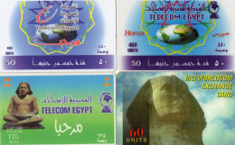 CARTES PREPAYEES  EGYPTE  *50 *50 *60 *135 Units  (lot De 4) - Aegypten