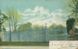 GB MOLD / White Gates Leeswood Hall / COLORED CARD - Flintshire