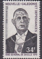 New Caledonia SG 493 1971 Death Anniversary Of General De Gaulle MNH - Ungebraucht