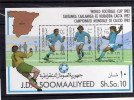 SOMALIA SOOMAALIYEED 1982 SOCCER WORLD CUP FOOTBALL SPAIN SHEET - COPPA MONDIALE CALCIO SPAGNA FOGLIETTO - ESPANA 82 MNH - Somalia (1960-...)