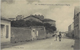 27- PAIMBOEUF -rue Pronzat - L'Eglise  -ed. F. Chapeau - Paimboeuf